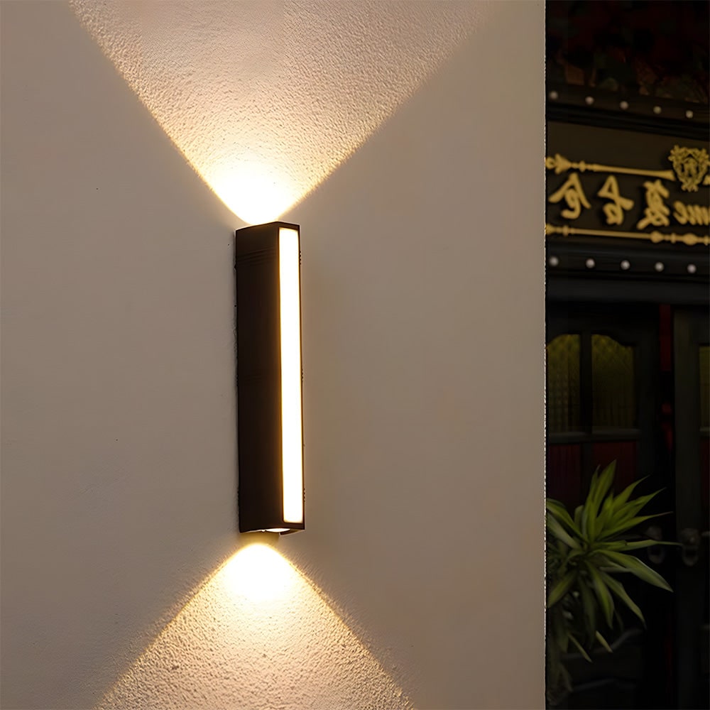Outdoor Wall Lights LED Up and Down Modern Rectangular with Weather Resistance - Image 8