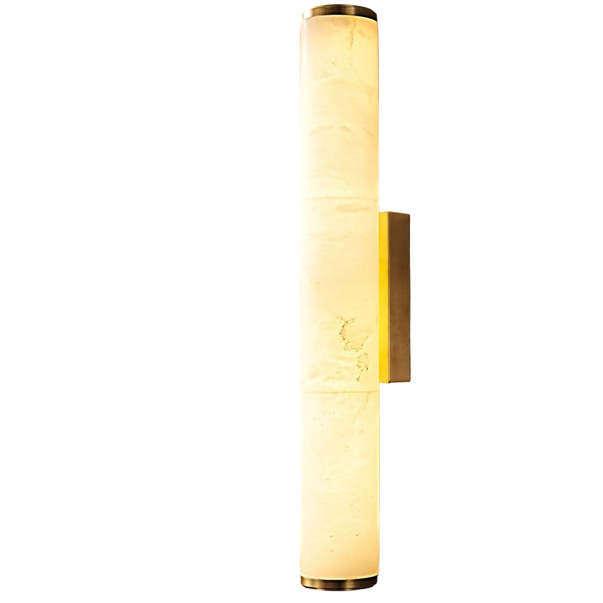 Plug-in Wall Sconce Lighting with Marbled Cylinder Shade Candle - Image 15