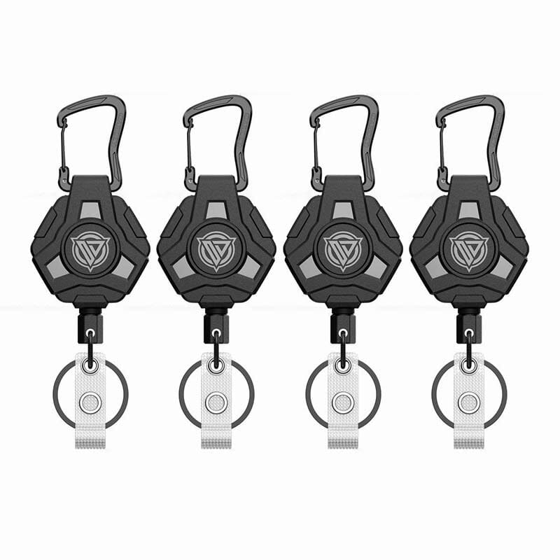 Retractable Badge Reel Keychain with Carabiner and Id Card Holder - Image 15