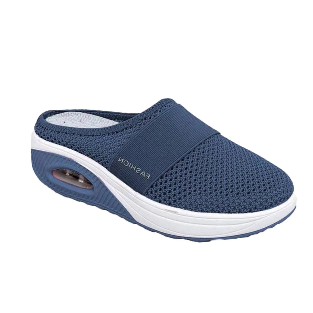 Slip-On Sneakers with Air Cushion Platform Mesh Mule and Non-Slip Sole - Image 15