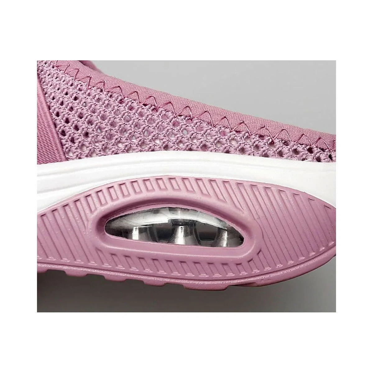 Slip-On Sneakers with Air Cushion Platform Mesh Mule and Non-Slip Sole - Image 7