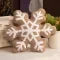 Snowflake Throw Pillow with Plush Sherpa Fabric and Tufted Pattern for Winter Decor - Image 9