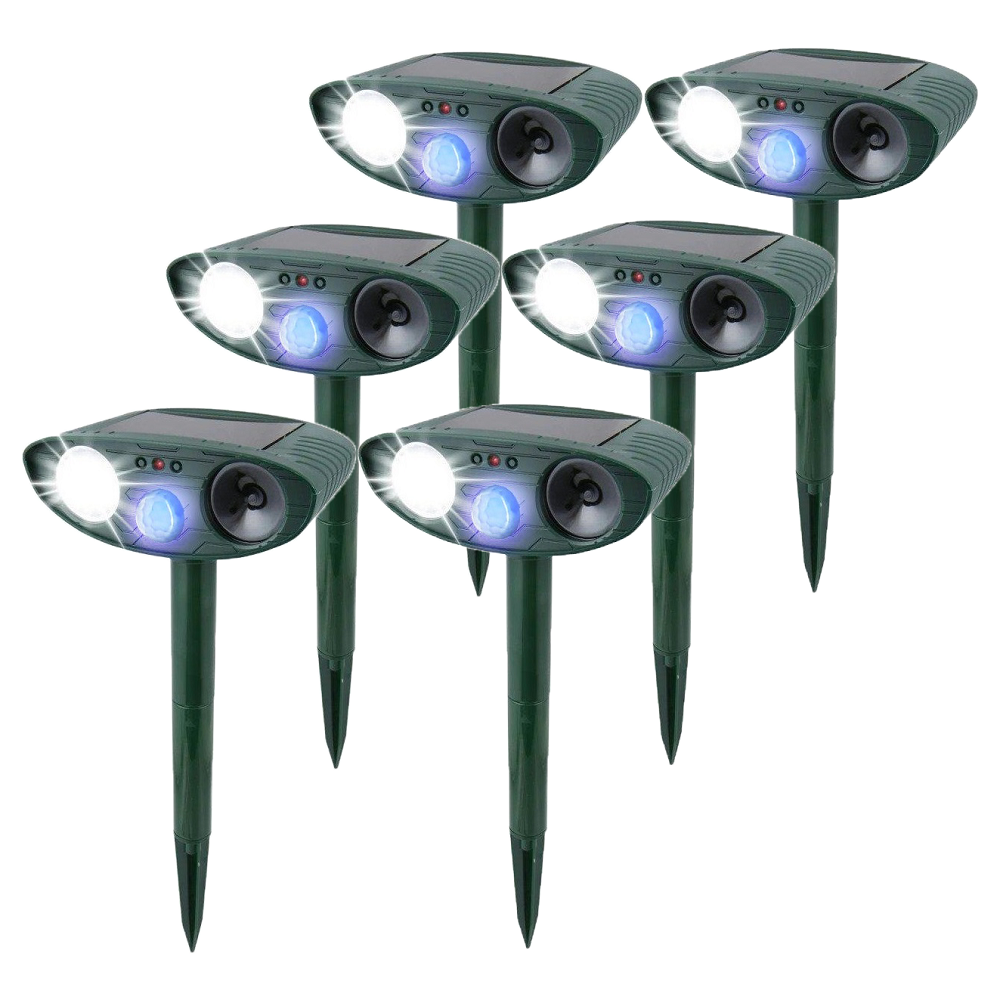 Solar Powered Ultrasonic Pest Repeller with Motion Sensor and Flashing LED Light - Image 21