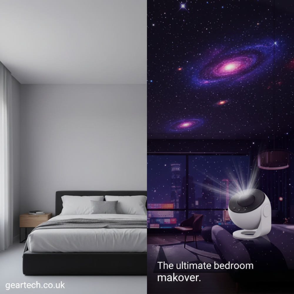 Star Projector Night Light with 360° Rotating Galaxy Projection and Adjustable Stand - Image 2