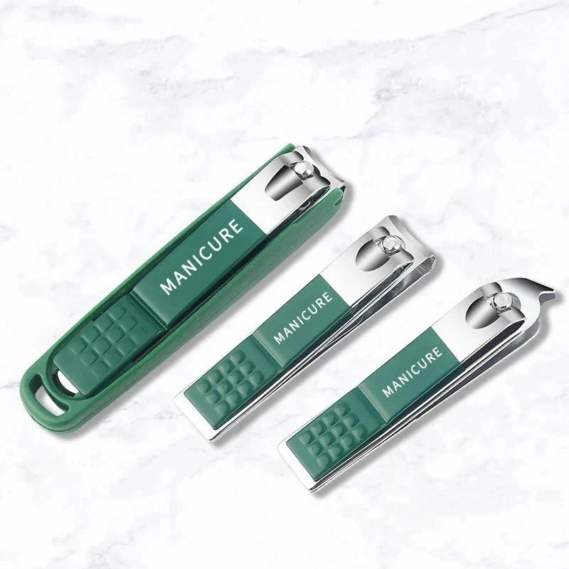 Toe Nail Clipper Set with Fingernail Stainless Steel Professional Tools File and Storage Case - Image 6