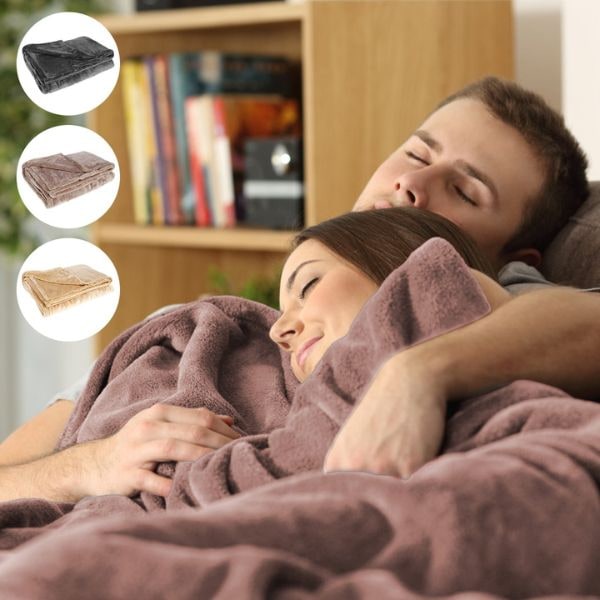USB Heated Blanket with Plush Fleece Energy Efficient Electric with Storage Bag - Image 8