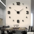 Wall Clock with 3D Self-Adhesive Numbers and Silent Battery Operated Mechanism - Image 5