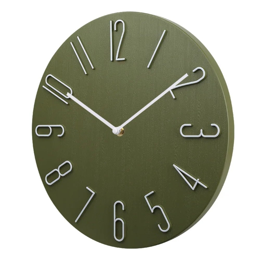 Wall Clock with Raised Wire Numbers and Silent Minimalist Design - Image 8