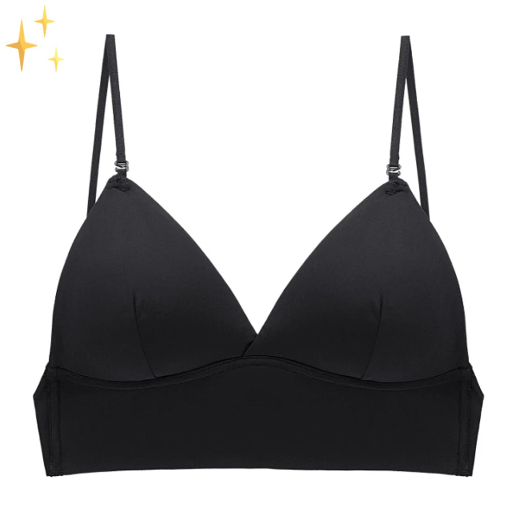 Wireless Low Back Bra Seamless Deep Convertible Strap Breathable Molded Cups - Image 6