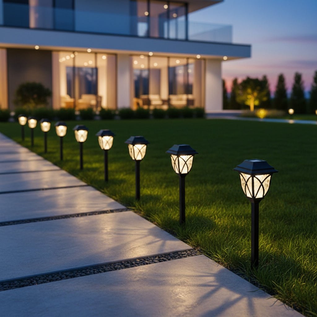 Wireless Solar Path Lights LED Automatic Garden Stake Waterproof - Image 2